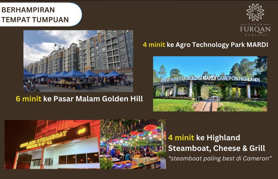 Homestay Cinta Furqan 1 - Apartment Cameron Highland Tanah Rata Esterno foto
